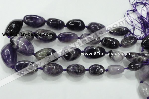 CNG354 15.5 inches 15*20mm - 25*35mm nuggets amethyst beads