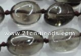 CNG355 15.5 inches 15*20mm - 25*30mm nuggets smoky quartz beads