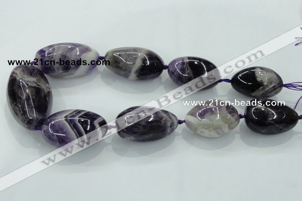 CNG356 15.5 inches 20*30mm - 30*40mm nuggets amethyst beads