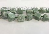 CNG3565 18*20mm - 25*30mm nuggets rough green aventurine beads