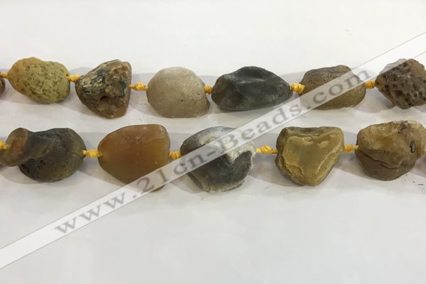 CNG3569 15.5 inches 18*20mm - 25*30mm nuggets rough agate beads