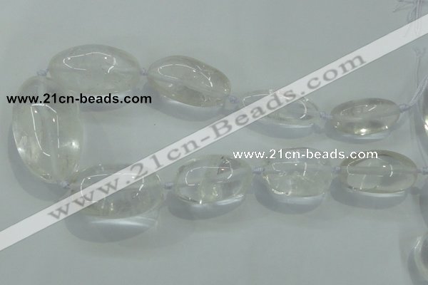 CNG357 15.5 inches 15*30mm - 25*48mm nuggets white crystal beads