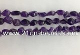 CNG3581 15.5 inches 8*10mm - 10*12mm nuggets amethyst beads