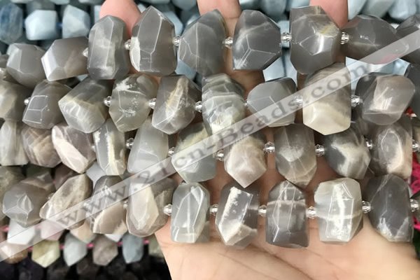 CNG3605 15.5 inches 13*20mm - 15*24mm faceted nuggets moonstone beads