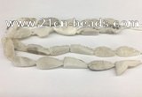 CNG3625 15.5 inches 12*35mm teardrop druzy agate beads