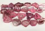 CNG3639 15.5 inches 22*30mm - 30*40mm freeform druzy agate beads