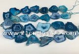 CNG3641 15.5 inches 22*30mm - 30*40mm freeform druzy agate beads