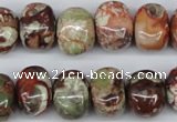 CNG37 15.5 inches 11*15mm nuggets rainforest agate gemstone beads