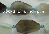 CNG375 15.5 inches 15*20mm – 20*35mm faceted nuggets agate beads