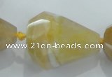 CNG378 15.5 inches 18*22mm – 25*38mm faceted nuggets agate beads