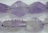 CNG390 15.5 inches 13*15mm – 16*23mm faceted nuggets lavender amethyst bead