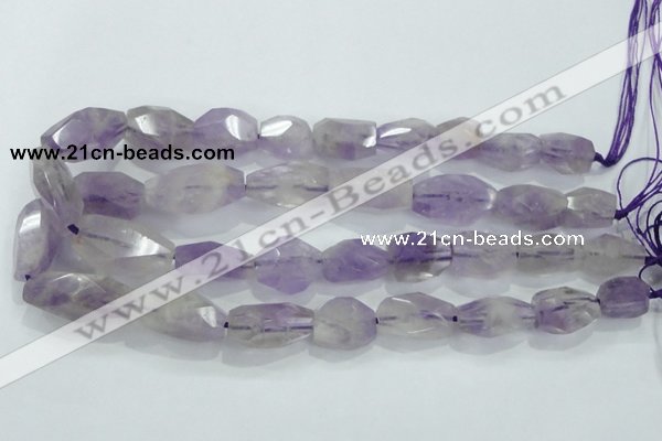 CNG390 15.5 inches 13*15mm – 16*23mm faceted nuggets lavender amethyst bead