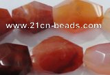 CNG391 15.5 inches 13*18mm – 18*24mm faceted nuggets agate beads