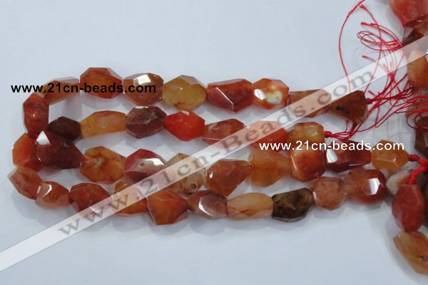 CNG392 15.5 inches 18*20mm – 22*25mm faceted nuggets agate beads