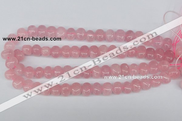 CNG41 15.5 inches 11*15mm nuggets rose quartz gemstone beads