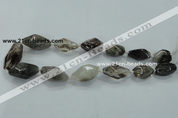 CNG410 15.5 inches 15*20mm - 20*35mm nuggets quartz beads