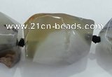 CNG413 15.5 inches 18*20mm - 25*35mm nuggets agate gemstone beads