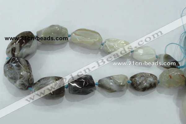 CNG415 15.5 inches 18*20mm - 28*40mm nuggets agate gemstone beads