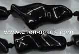 CNG423 15.5 inches 15*20mm - 25*50mm nuggets obsidian beads