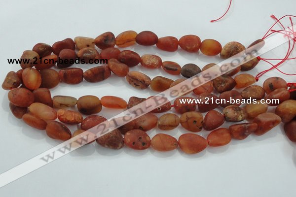 CNG430 15.5 inches 13*18mm nuggets agate gemstone beads