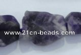 CNG435 15.5 inches 15*20mm – 20*32mm nuggets amethyst beads