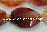 CNG446 15.5 inches 18*20mm – 30*42mm faceted nuggets agate beads