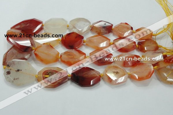 CNG446 15.5 inches 18*20mm – 30*42mm faceted nuggets agate beads