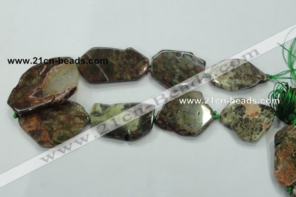 CNG454 15.5 inches 30*35mm - 40*60mm nuggets New kambaba jasper beads