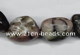 CNG46 15.5 inches 18*25mm nuggets staurolite gemstone beads