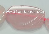 CNG460 15.5 inches 20*30mm - 45*55mm nuggets rose quartz beads