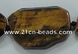 CNG462 15.5 inches 20*25mm - 25*55mm nuggets tiger eye beads