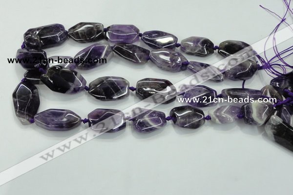 CNG466 15.5 inches 15*20mm - 20*35mm nuggets amethyst beads