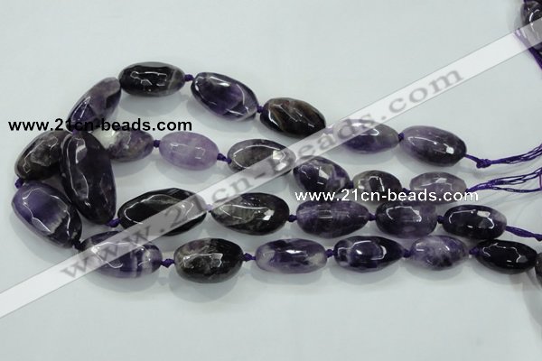 CNG476 15.5 inches 15*20mm - 25*35mm faceted nuggets amethyst beads