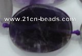 CNG485 20*30mm - 35*45mm twisted & faceted nuggets amethyst beads