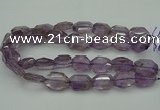 CNG5001 15.5 inches 18*25mm - 22*30mm faceted freeform amethyst beads