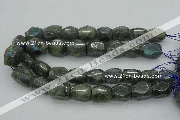 CNG5009 15.5 inches 15*20mm - 18*25mm faceted nuggets labradorite beads