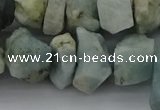 CNG5012 15.5 inches 10*15mm - 15*20mm nuggets aquamarine beads