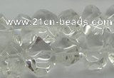 CNG5023 15.5 inches 10*14mm - 13*18mm faceted nuggets white crystal beads