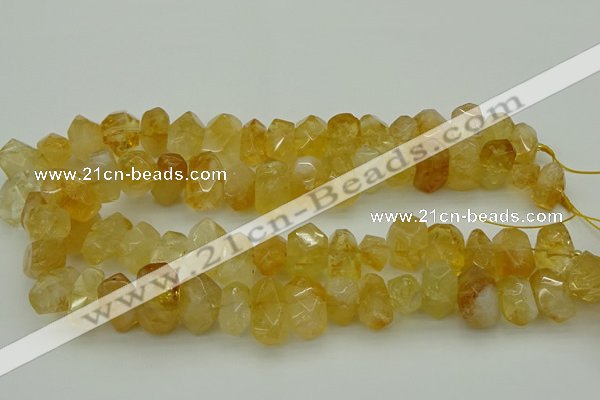 CNG5048 15.5 inches 12*16mm - 13*18mm faceted nuggets citrine beads