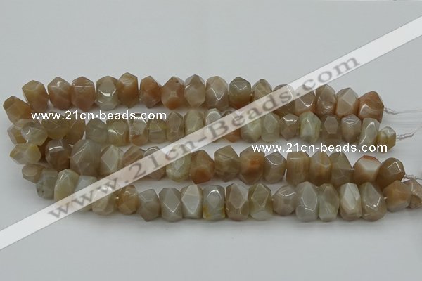 CNG5054 15.5 inches 10*14mm - 12*16mm faceted nuggets moonstone beads