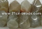 CNG5056 15.5 inches 15*20mm - 16*25mm faceted nuggets moonstone beads