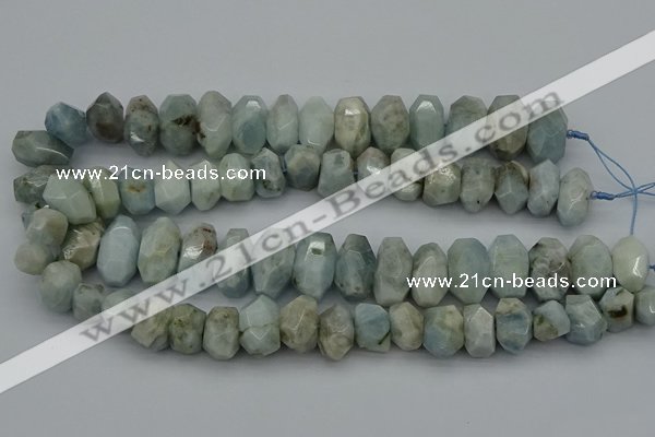 CNG5069 15.5 inches 10*14mm - 14*20mm faceted nuggets aquamarine beads