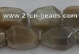 CNG5089 15.5 inches 13*18mm - 15*25mm faceted nuggets sunstone beads