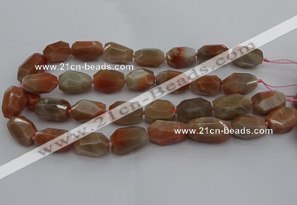 CNG5090 15.5 inches 13*18mm - 15*25mm faceted nuggets sunstone beads