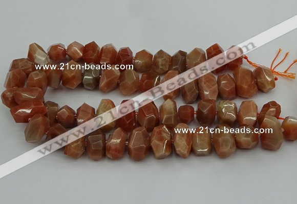 CNG5093 15.5 inches 13*18mm - 15*20mm faceted nuggets sunstone beads