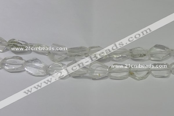 CNG5100 15.5 inches 14*20mm - 18*25mm freeform white crystal beads