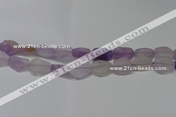 CNG5117 15.5 inches 14*20mm - 18*25mm freeform matte amethyst beads