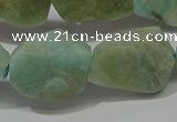 CNG5123 15.5 inches 14*20mm - 18*25mm freeform matte amazonite beads