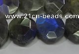 CNG5144 15.5 inches 15*18mm - 15*20mm faceted freeform labradorite beads