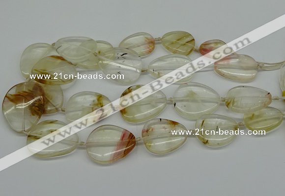 CNG5154 16*22mm - 30*35mm freeform volcano cherry quartz beads